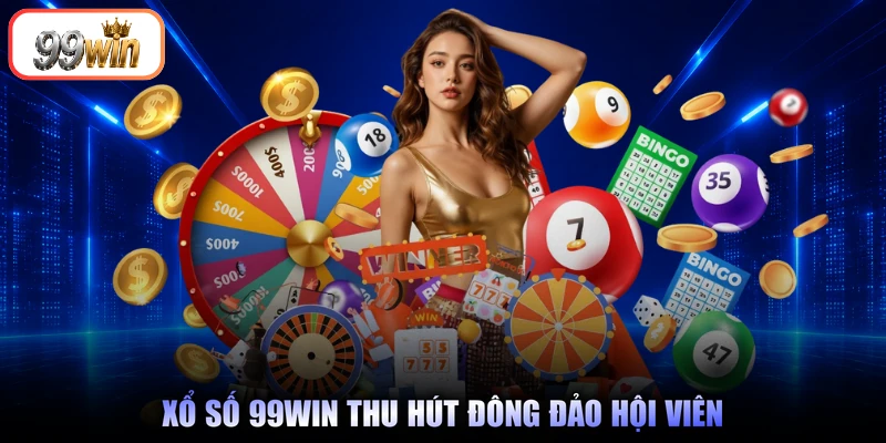 Xổ số 99Win thu hút đông đảo hội viên